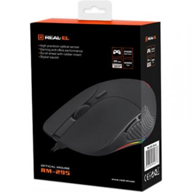 Мышка REAL-EL RM-295 USB Black Фото 7