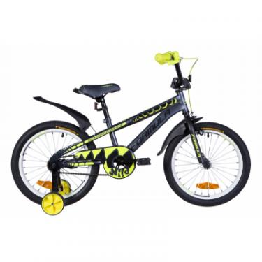 Детский велосипед Formula 18" WILD рама-9" St 2020 серо-желтый с черным Фото
