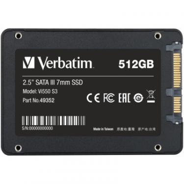 Накопитель SSD Verbatim 2.5" 512GB Фото 1