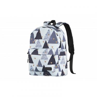 Рюкзак для ноутбука 2E 13" TeensPack Triangles, White Фото