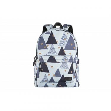 Рюкзак для ноутбука 2E 13" TeensPack Triangles, White Фото 1