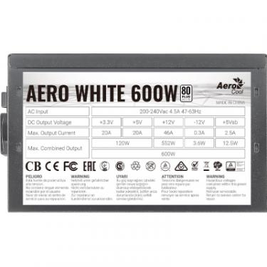 Блок питания AeroCool 600W AERO WHITE Фото 3