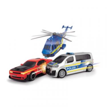 Игровой набор Dickie Toys Полицейская погоня с 2 машинами и вертолетом Фото
