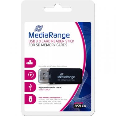 Считыватель флеш-карт Mediarange USB 3.0 black Фото