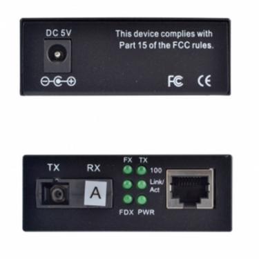 Медиаконвертер Step4Net 10/100Base-TX to 100Base-FX 1310T/1550R, SM, SC/PC Фото 1