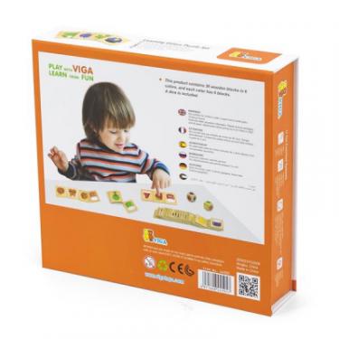 Развивающая игрушка Viga Toys Деревянный пазл-игра Изучаем цвета Фото 5