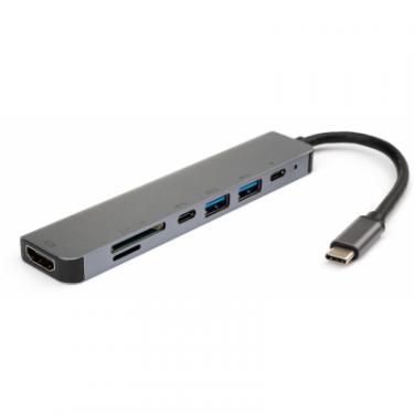 Концентратор Vinga Type-C to 4K HDMI+2*USB3.0+SD+TF+PD+USB-C 3.1 Gen1 Фото