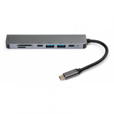 Концентратор Vinga Type-C to 4K HDMI+2*USB3.0+SD+TF+PD+USB-C 3.1 Gen1 Фото 3