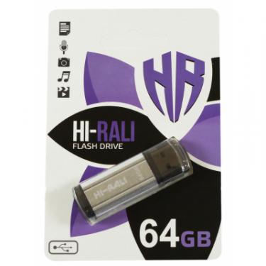 USB флеш накопитель Hi-Rali 64GB Stark Series Silver USB 2.0 Фото