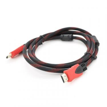 Кабель мультимедийный Merlion HDMI to HDMI 20.0m v1.4, OD-7.4mm Black/RED Фото