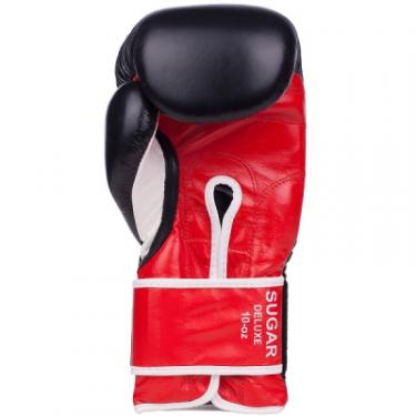 Боксерские перчатки Benlee Sugar Deluxe 16oz Black/Red Фото 1