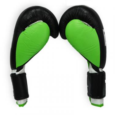 Боксерские перчатки Thor Typhoon 12oz Black/Green/White Фото 1