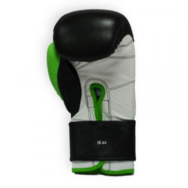 Боксерские перчатки Thor Typhoon 12oz Black/Green/White Фото 3