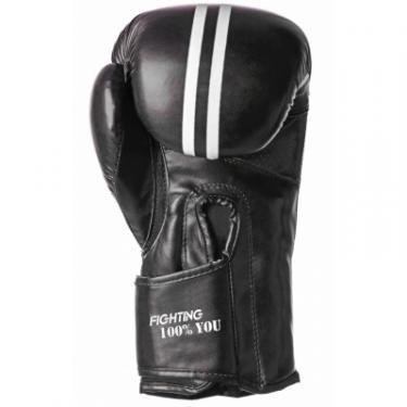Боксерские перчатки PowerPlay 3016 16oz Black/White Фото 1