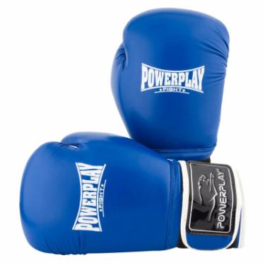 Боксерские перчатки PowerPlay 3019 14oz Blue Фото 6