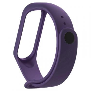 Ремешок для фитнес браслета BeCover Silicone для Xiaomi Mi Band 3/4 Purple Фото 1