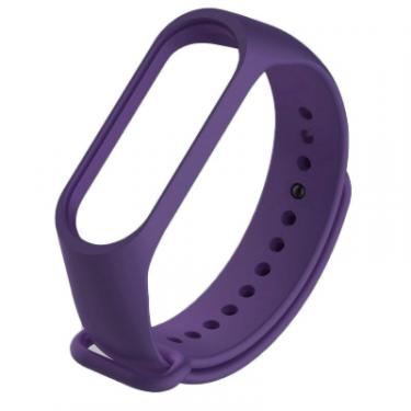 Ремешок для фитнес браслета BeCover Silicone для Xiaomi Mi Band 3/4 Purple Фото 2