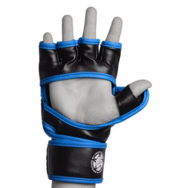 Перчатки для MMA PowerPlay 3058 XL Black/Blue Фото 1