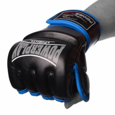 Перчатки для MMA PowerPlay 3058 XL Black/Blue Фото 2
