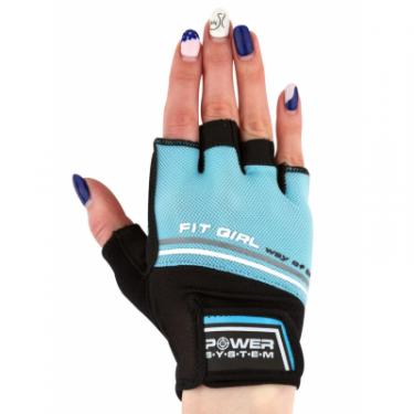 Перчатки для фитнеса Power System Fit Girl Evo PS-2920 S Blue Фото 1