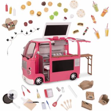 Игровой набор Our Generation транспорт для кукол Продуктовый фургон розовый Фото