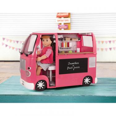 Игровой набор Our Generation транспорт для кукол Продуктовый фургон розовый Фото 3