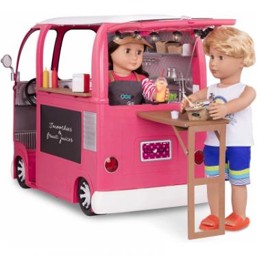 Игровой набор Our Generation транспорт для кукол Продуктовый фургон розовый Фото 5