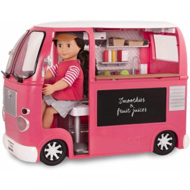 Игровой набор Our Generation транспорт для кукол Продуктовый фургон розовый Фото 7