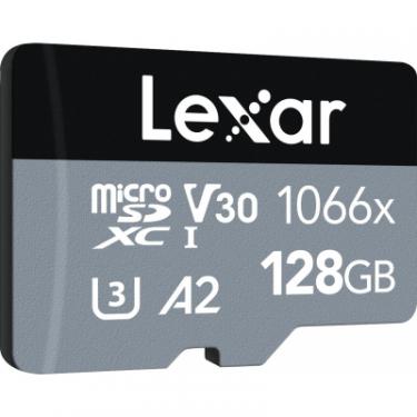 Карта памяти Lexar 128GB microSDXC class 10 UHS-I 1066x Silver Фото 1
