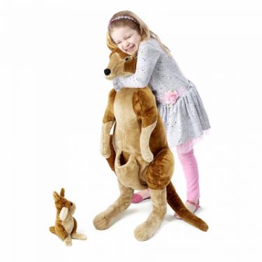 Мягкая игрушка Melissa&Doug Плюшевые мама и ребенок кенгуру Фото 4