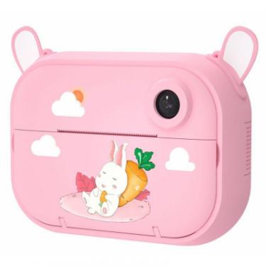 Интерактивная игрушка XoKo Цифровой детский фотоапарат- принтер Розовый Зайка Фото