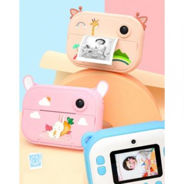 Интерактивная игрушка XoKo Цифровой детский фотоапарат- принтер Розовый Зайка Фото 3