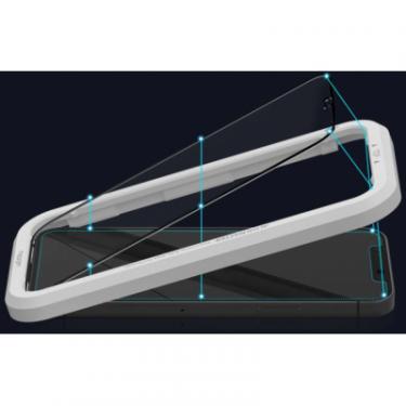 Стекло защитное Spigen iPhone 12 Pro Max Glas tR ALM FC Black (2Pack) Фото 5