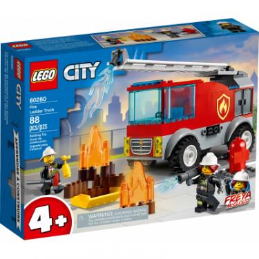 Конструктор LEGO City Fire Пожарная машина с лестницей 88 деталей Фото