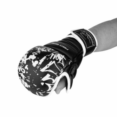 Перчатки для карате PowerPlay 3092KRT Black/White S Фото 3
