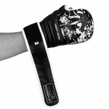 Перчатки для карате PowerPlay 3092KRT Black/White S Фото 4