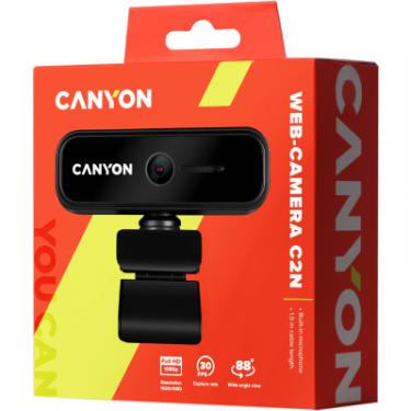 Веб-камера Canyon C2N 1080p Full HD Black Фото 2