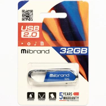USB флеш накопитель Mibrand 32GB Aligator Blue USB 2.0 Фото 1