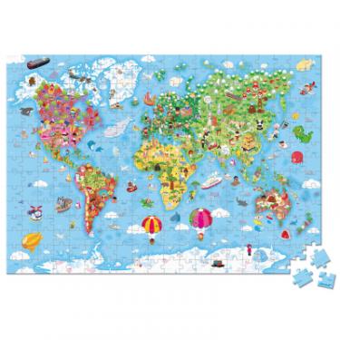 Пазл Janod двусторонний Карта мира 300 элементов Фото 2