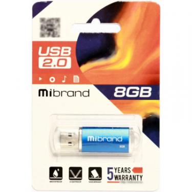 USB флеш накопитель Mibrand 8GB Cougar Blue USB 2.0 Фото 1