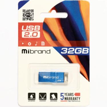 USB флеш накопитель Mibrand 32GB Сhameleon Blue USB 2.0 Фото 1