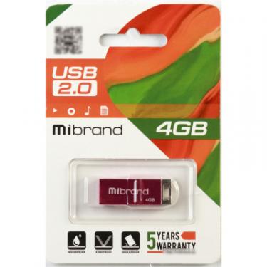 USB флеш накопитель Mibrand 4GB Сhameleon Pink USB 2.0 Фото 1