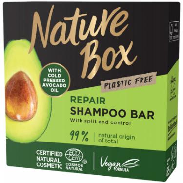 Твердый шампунь Nature Box Для відновлення волосся з Олією Авокадо 85 г Фото 1