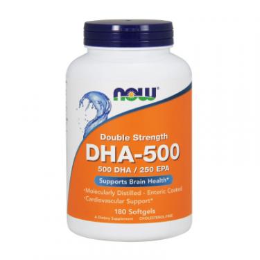 Жирные кислоты Now Foods DHA (докозагексаеновая кислота) 500 мг, 180 желат Фото