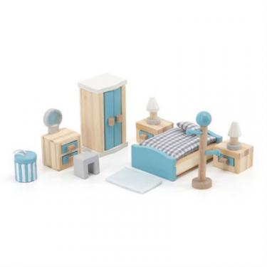 Игровой набор Viga Toys Деревянная мебель для кукол PolarB Спальня Фото 1