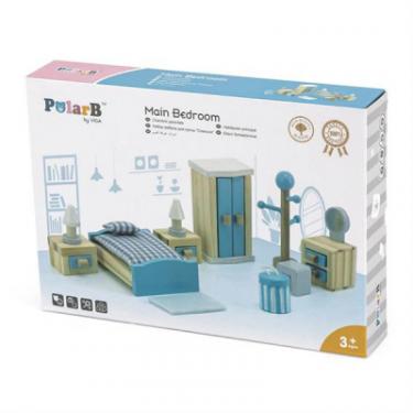 Игровой набор Viga Toys Деревянная мебель для кукол PolarB Спальня Фото 3
