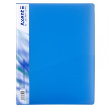 Папка с зажимом Axent A4 700 мкм Прозрачная Синяя Фото