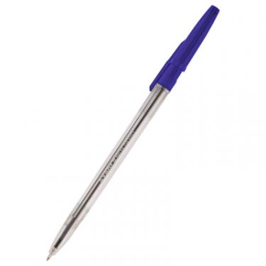 Ручка шариковая Delta by Axent Синяя 0.7 мм Прозрачный корпус Фото
