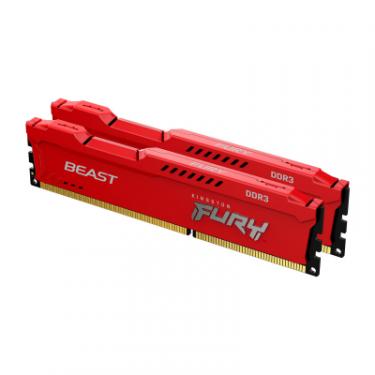 Модуль памяти для компьютера Kingston Fury (ex.HyperX) DDR3 8GB (2x4GB) 1866 MHz Fury Beast Red Фото
