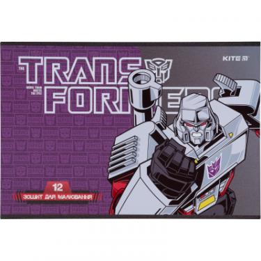 Альбом для рисования Kite Transformers скоба 12 листов 4 дизайна Фото 2